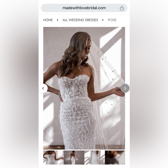 Made With Love Bridal ‘Posie’ Wedding Gown - Picture 7 of 8